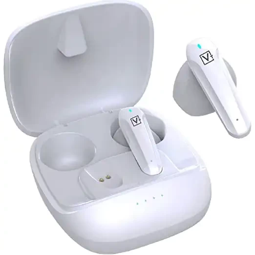 Varni IP10 Titan True Wireless Earbuds with 18H Total Playtime, Deep bass with Touch Control, IPX5 Sweatproof, Voice Assistant and Built in mic (White)
