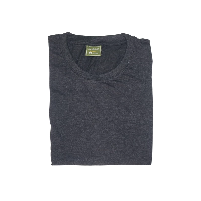 Men Round Neck Grey T-Shirt