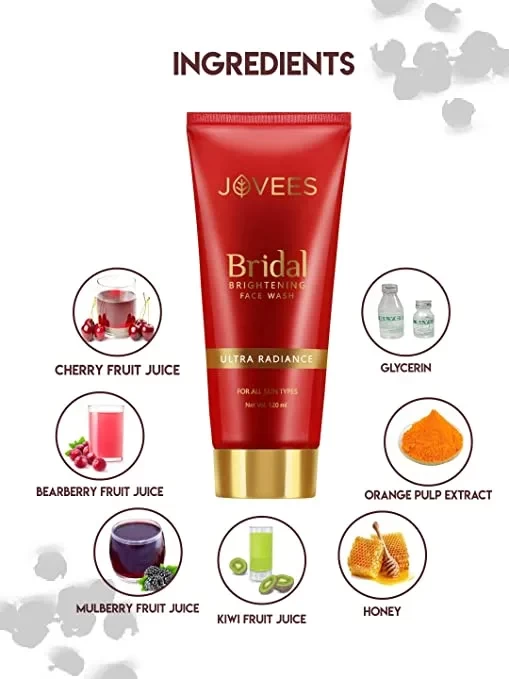 JOVEES Bridal Brightening Face Wash  (120 ml) 2022