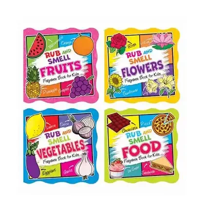 Rub and Smell (Fragrance Book for Kids) (A set of 4 Books)