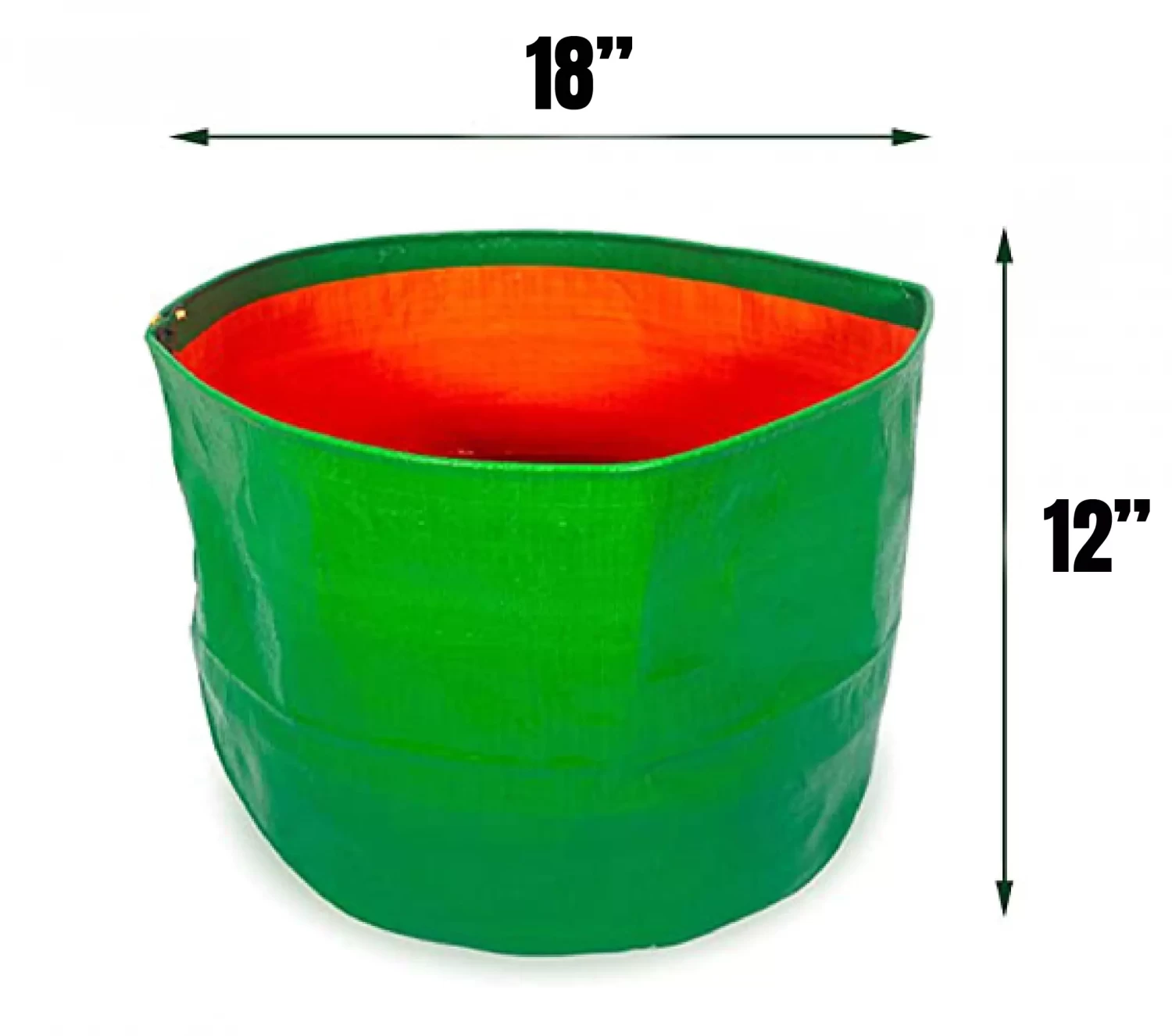 Extended Stores Grow Bags HDPE 18 x 12 Inch 220 GSM for Vegetable, Herb, and Flower Plants, Best for Home and Terrace Gardening Pack of 2
