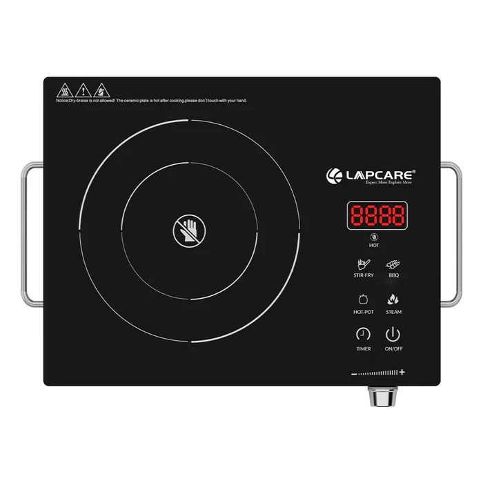 Lapcare | INFRARED 2200W Induction Cooktop With 12 Touch Control & Multi function (LPIRCT09)
