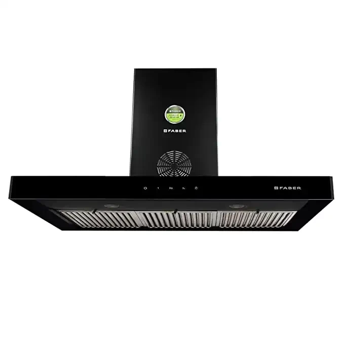 Faber Hood STILUX 3D PLUS MAX T2S2 BK TC 90, 3 Baffle Filters, Touch Control, Black