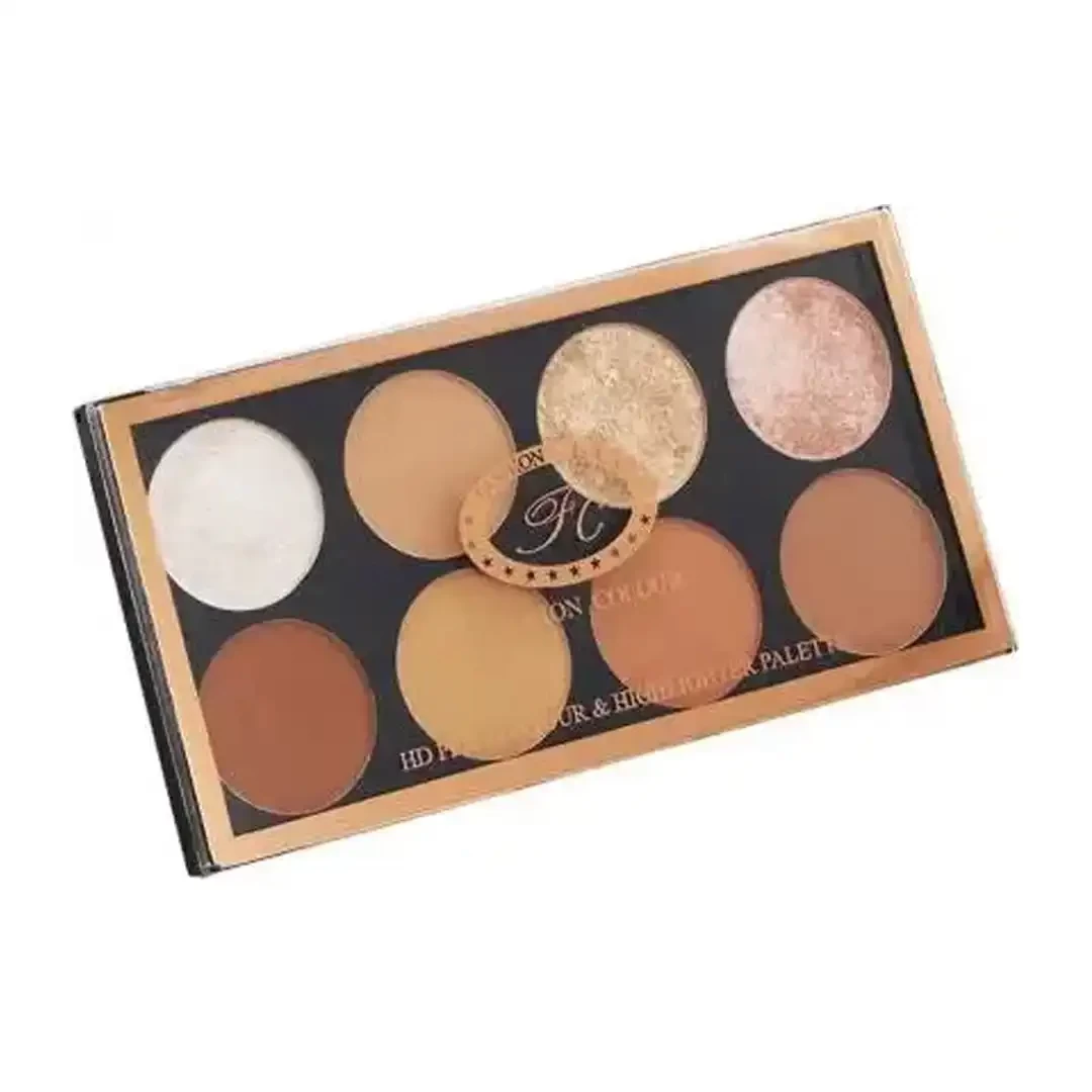 FASHION COLOUR PRO HD CONTOUR & HIGHLIGHTER PALETTE CH08 SHADE 03 Highlighter  (MULTI COLOUR)