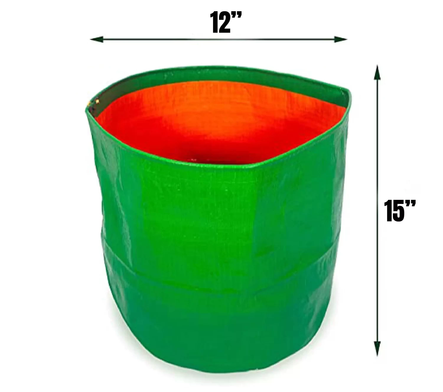 Terrace Gardening Grow Bags (220 GSM) 12x15 Inch Pack of 2 for Flower and Small Plant Growing from Extended Stores