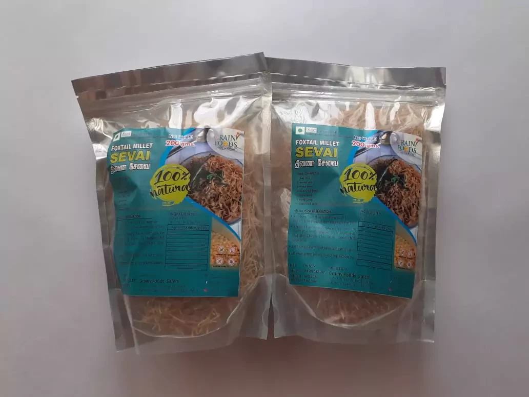 Grainy Foods Foxtail Millet Sevai/Vermicelli 200g - Pack of 2(2 x 200g)