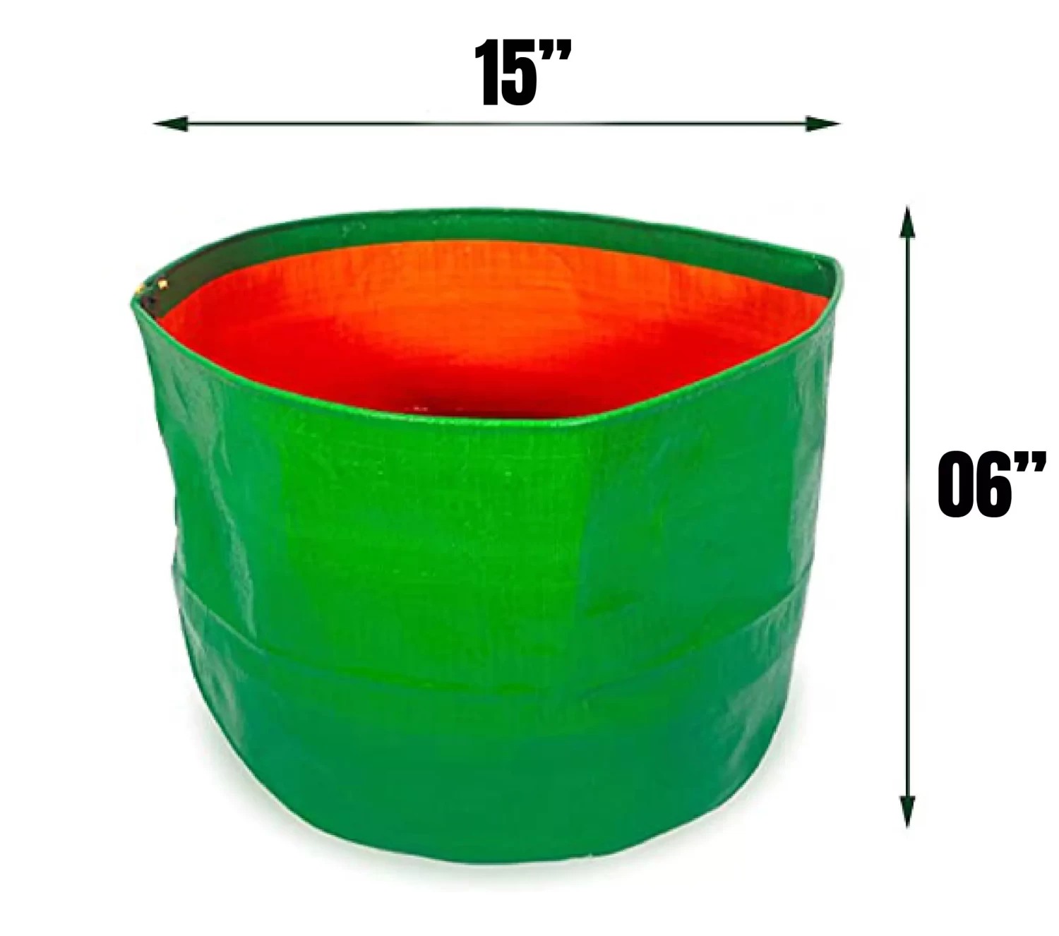 Extended Stores Grow Bags 15 x 6 Inch 220 GSM for Vegetable, Herb, and Flower Plants, Best for Home and Terrace Gardening Pack of 2