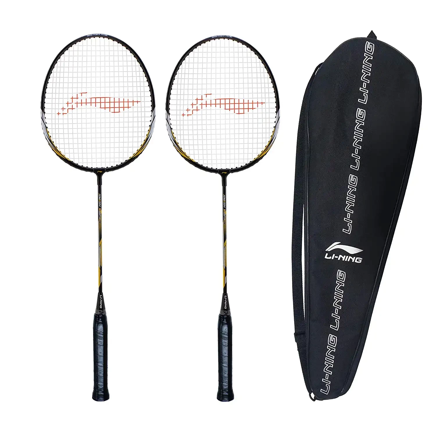 Li-Ning XP-IV Aluminum Strung Badminton Racket - Set of 2