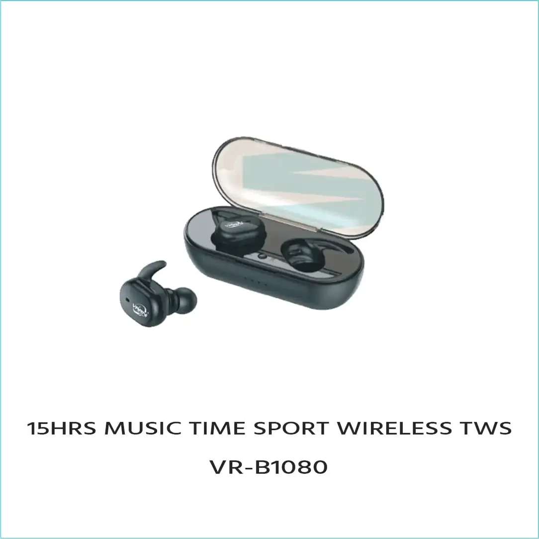 Varni VR-B1080 Sport Wireless Airbuds Bluetooth Headset  (Black, In the Ear)