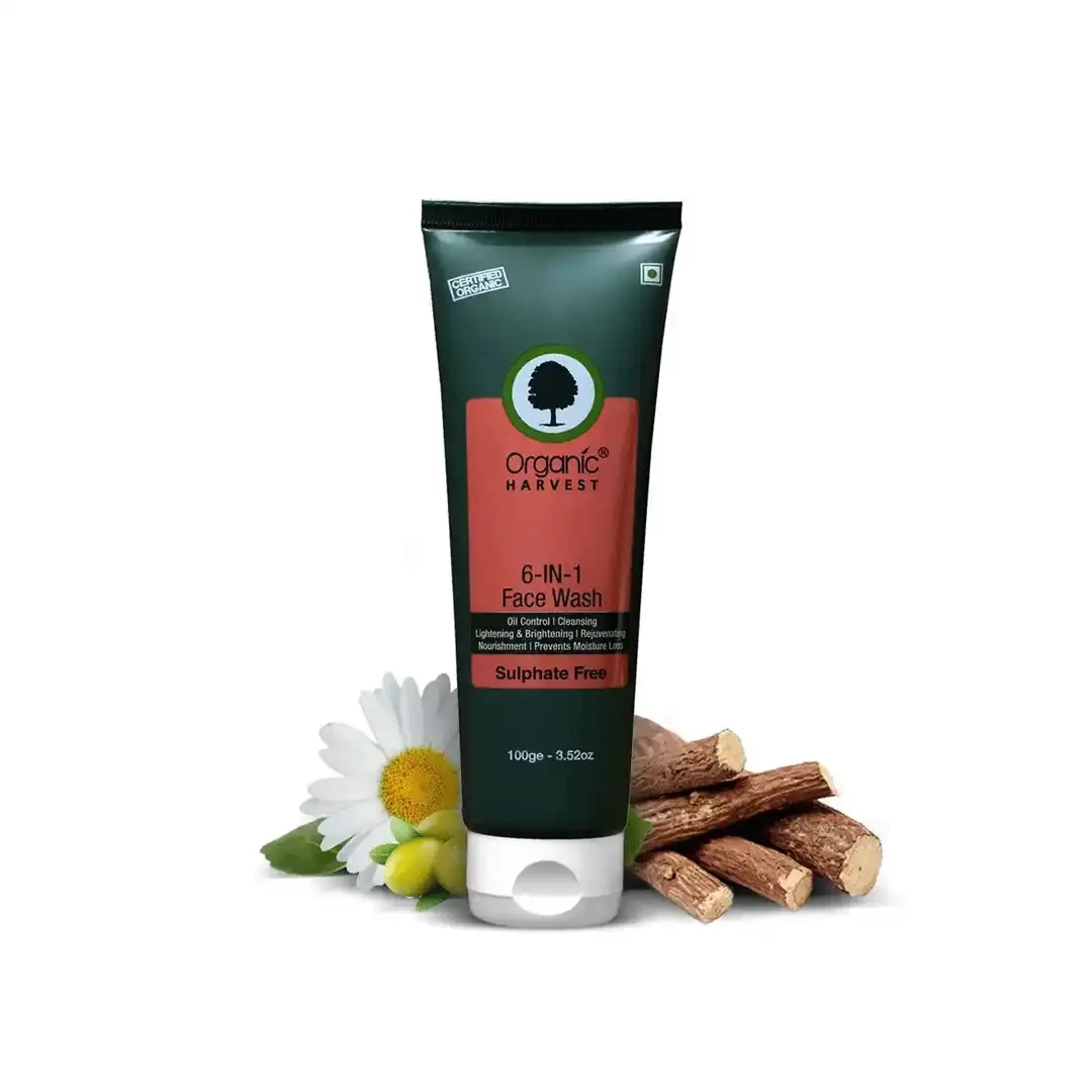 Organic Harvest 6-In-1 Premium Face Wash 100G