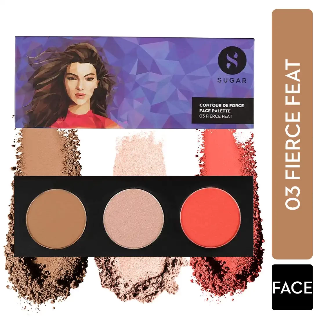 Sugar Face Palette 03 Fierce Feat, (12gm)
