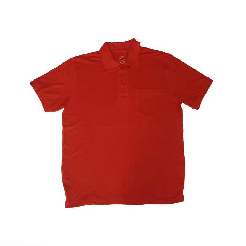 Solid Men Round Neck Cotton Saffron T Shirt