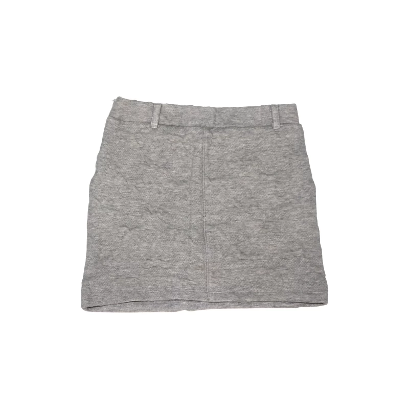 Girls Embossed Flared Grey Heather Skirt