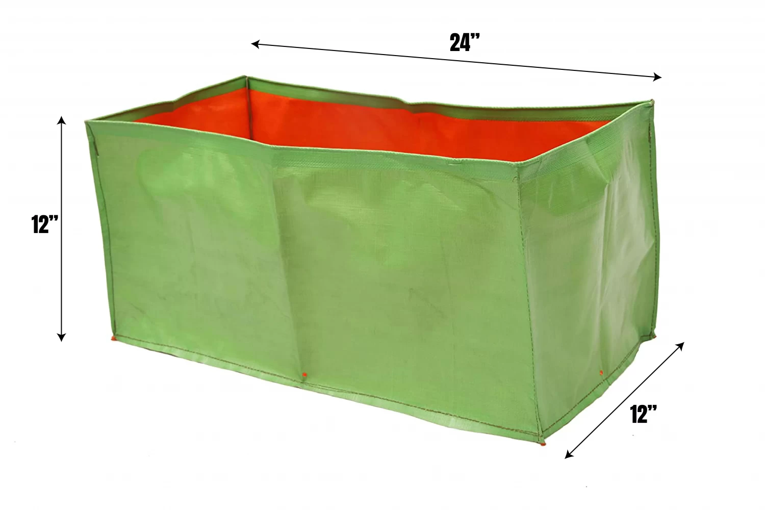 Terrace Gardening Grow Bags (220 GSM) 24 x 12 x 12 Inch Pack of 2 for Flower and Small Plant Growing from Extended Stores
