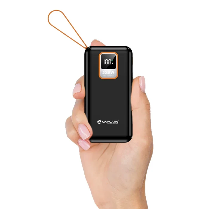 Lapcare ORANGE 10000 mAh Power Bank with Wake Up Button (LPB-513)