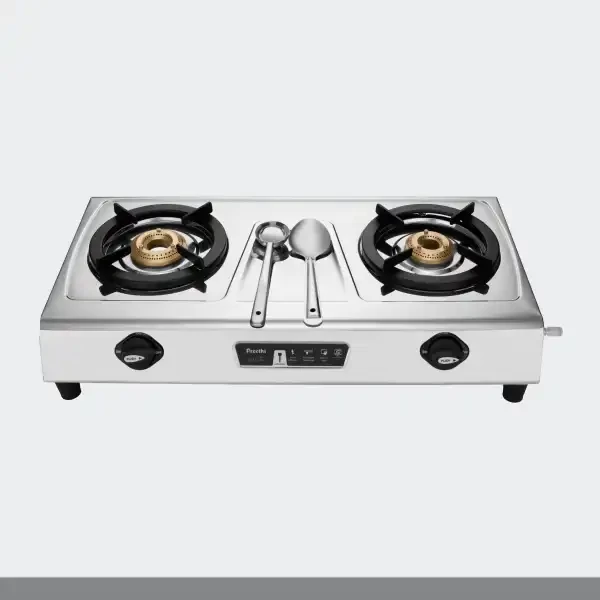 Preethi SS Gas stove Stellar 2 Burner