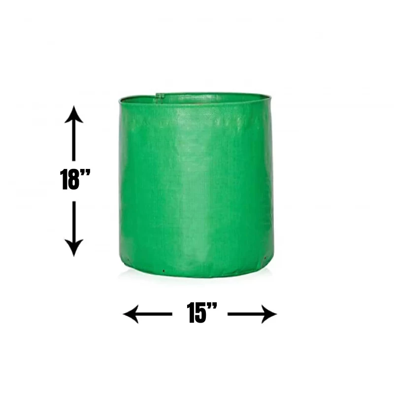 Terrace Gardening Grow Bags (220 GSM) 15x18 Inch Pack of 2 for Flower and Small Plant Growing from Extended Stores