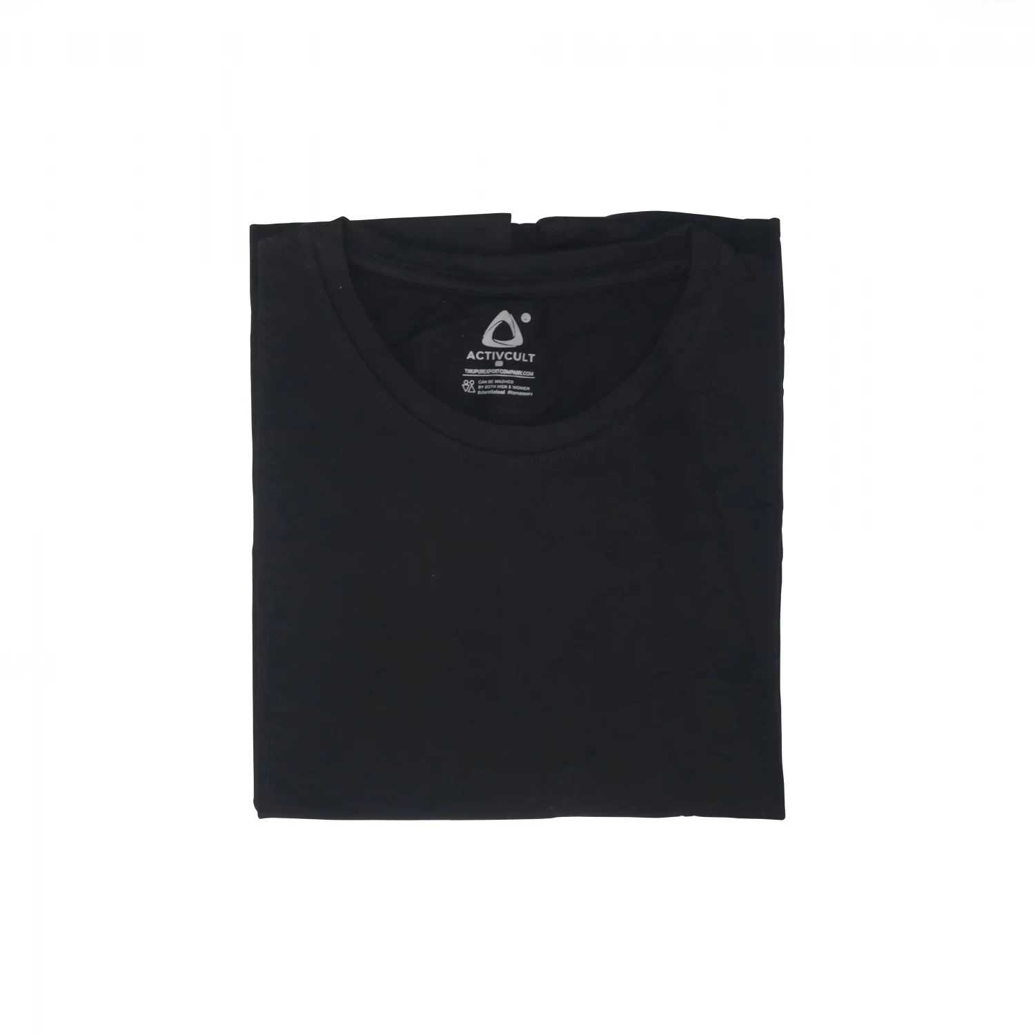 Mens Cotton Half Sleeve Black Color T Shirt