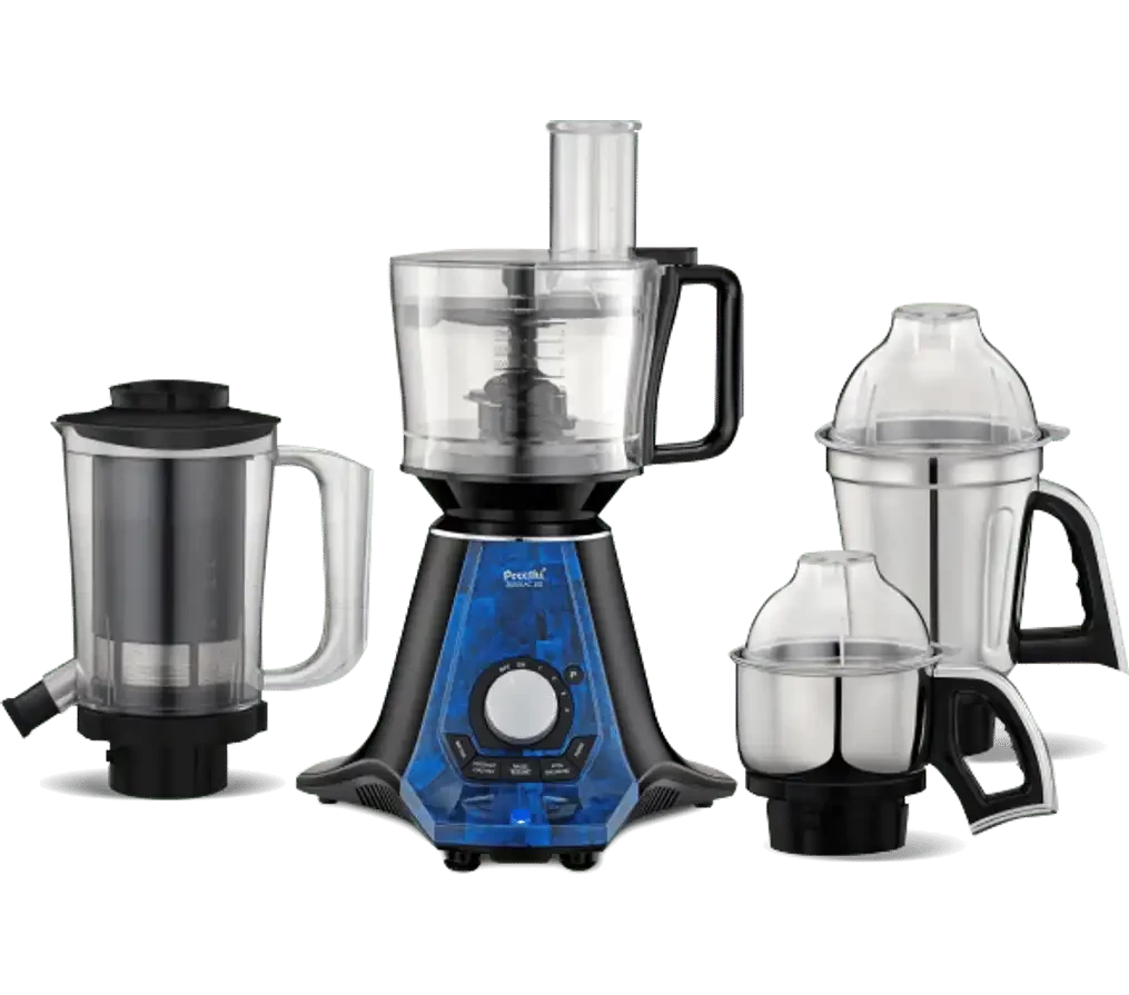 Preethi Zodiac 2.0 Mixer Grinder 750W motor with a 5-year warranty