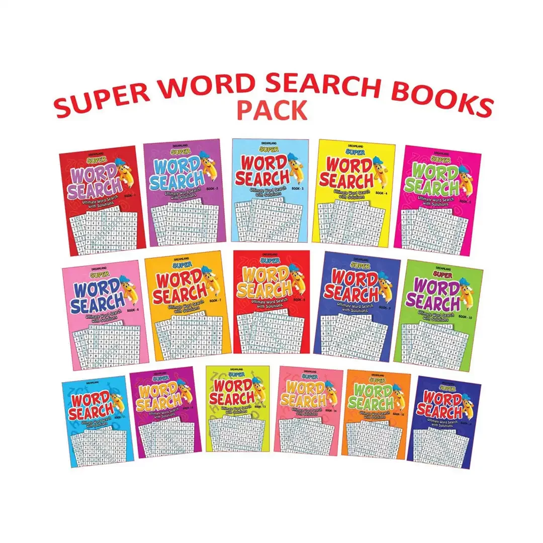 Super Word Search Part 1-16 - Pack (16 Titles)