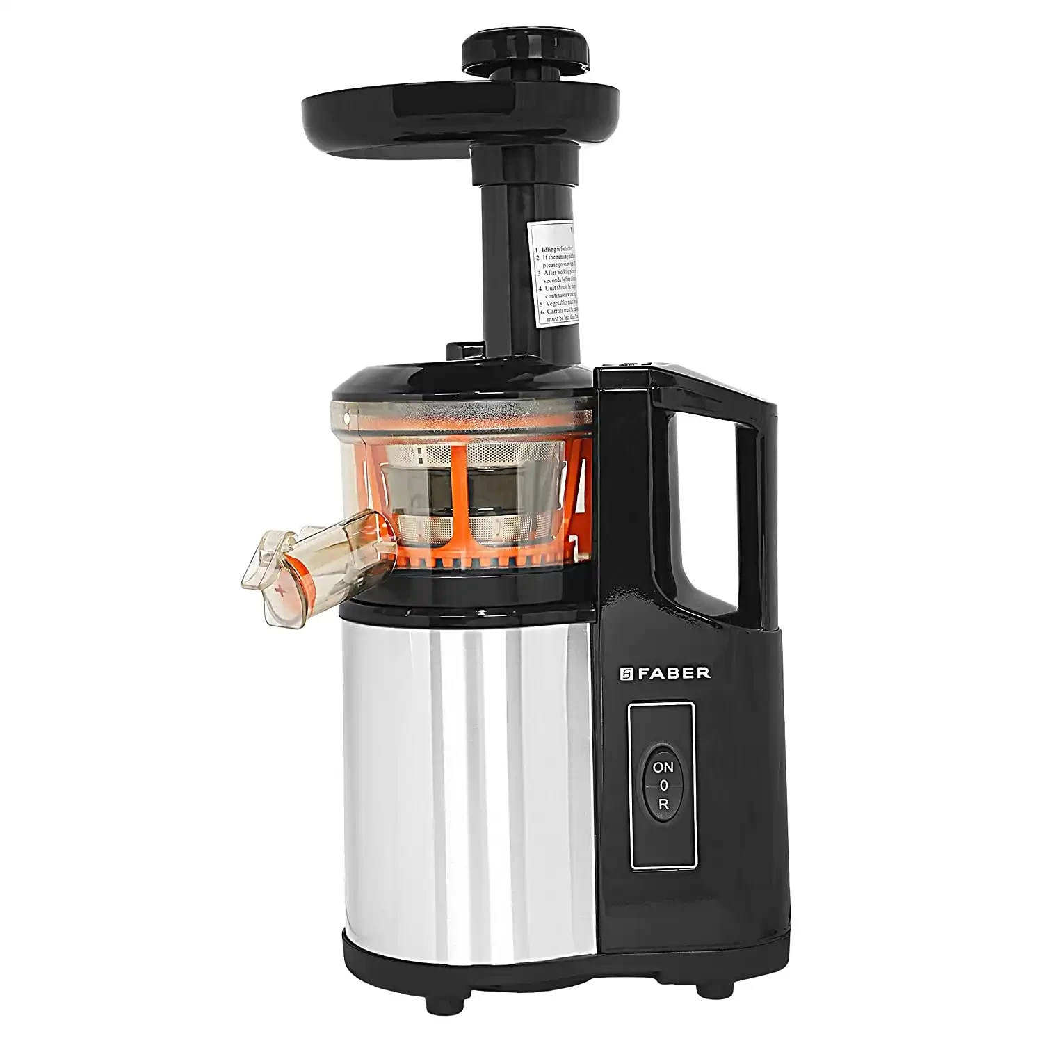 Faber Cold Press Slow Juicer, FSJ 150 R, with Powerful 150watt motor, Black
